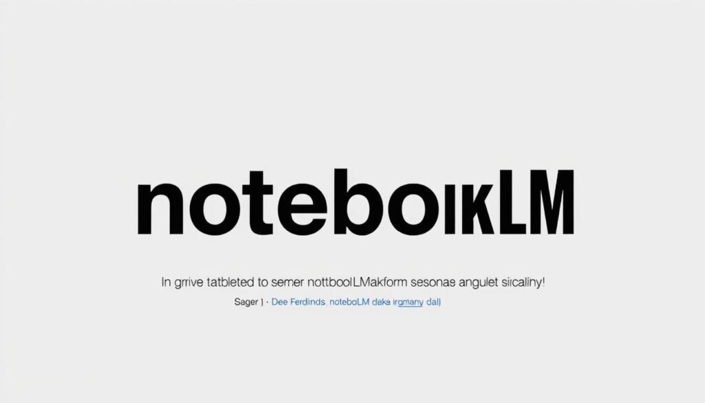 A dramatic, attention-grabbing thumbnail showcasing a video overview of notebookLM. The scene features a bold, negative text overlay with the brand name 