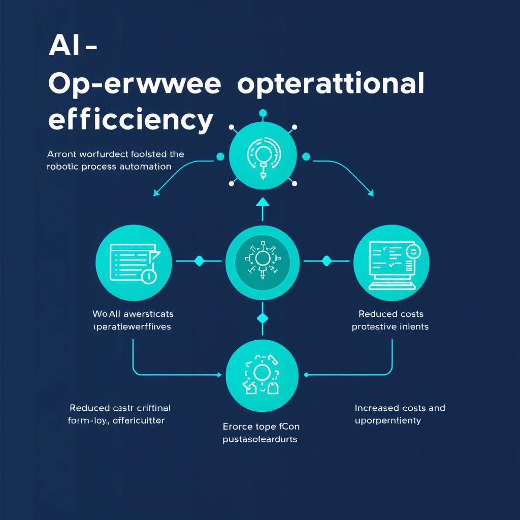AI-powered operational efficiency automation showing streamlined workflows