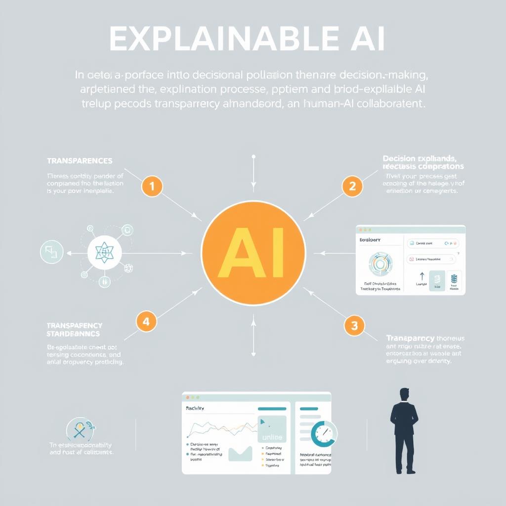 Explainable AI providing transparency into decision-making processes