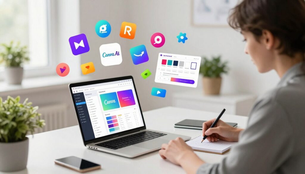 Create an engaging illustration for a business content design workflow centered around Create an engaging illustration for a business content design workflow centered around